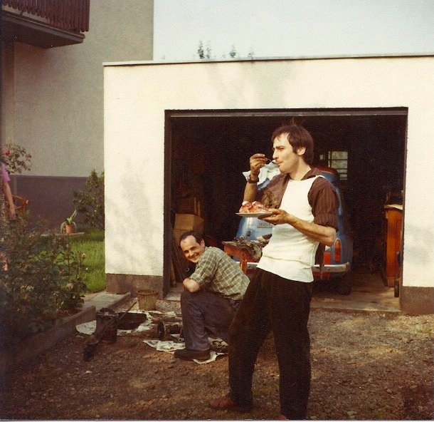 Combi 1977 Papa und Rainer